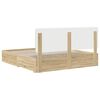 vidaXL Bed Frame with Drawer Sonoma Oak 200 x 200 cm Engineered Wood