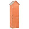 vidaXL Garden Storage Shed | Brown | Wood | 71x60x213 cm | Garden Storage Shed