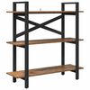 vidaXL Bookshelf 3-Tier 100 x 33.5 x 102 cm Engineered Wood Old Wood