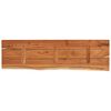 vidaXL Wall Shelf 90x30x3.8 cm Rectangular Solid Wood Acacia Live Edge