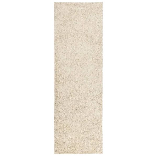vidaXL Shaggy Rug PAMPLONA High Pile Modern Gold 80x250 cm
