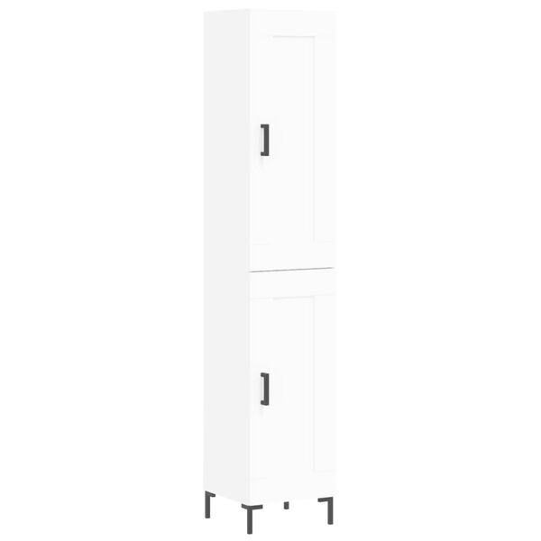 vidaXL Highboard White 34.5x34x180 cm Engineered Wood