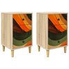 vidaXL Bedside Cabinet ZAANDAM 2 pcs Sonoma Oak 36 x 33 x 60 cm