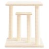 vidaXL Cat Scratching Posts with Platforms Cream 50 cm