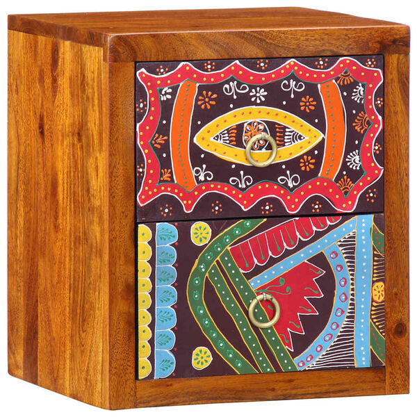 vidaXL Bedside Cabinet 2 pcs Brown 35 x 30 x 40 cm Solid Acacia Wood