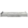 vidaXL Storage Bed Frame Concrete Grey 120 x 190 cm Engineered Wood