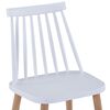 vidaXL Dining Chairs 2 pcs White Plastic