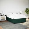 vidaXL Bed Frame without Mattress Dark Green 140x200 cm Velvet