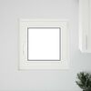 Basement Window Manual RISOR White 60 x 60 cm PVC and Glass