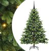 vidaXL Artificial Christmas Tree with 150 LEDs Green 120 cm PE and PVC