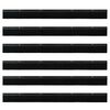 vidaXL Screw-on Door Brush Seals 6 pcs Black 100 cm Aluminium Alloy