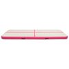 vidaXL Inflatable Gymnastics Mat with Pump 500x100x15 cm PVC Pink