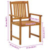 vidaXL Garden Chairs 6 pcs Solid Acacia Wood