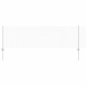 vidaXL Welded Wire Fence with Posts 50 x 0.6 m Galvanised Steel Silver