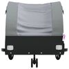 vidaXL Bike Trailer Black and Grey 30 kg Iron