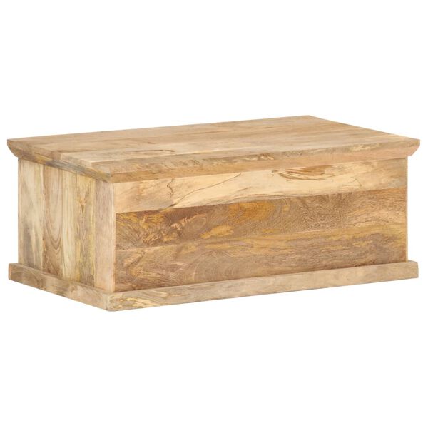 vidaXL Coffee Table with Door 90x50x35 cm Solid Mango Wood