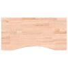vidaXL Desk Top 80x(36-40)x2.5 cm Solid Wood Beech