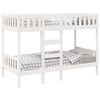 vidaXL Bunk Bed White 90x200 cm Solid Wood Pine