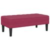 vidaXL Bench with Cushion Wine Red 113 x 57 x 39 cm Velvet