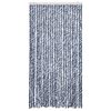 vidaXL Fly Curtain Blue and White 100x200 cm Chenille