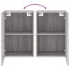 vidaXL TV Wall Cabinet Grey Sonoma 40.5x30x60 cm Engineered Wood