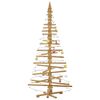vidaXL Wooden Christmas Tree with Stand Brown 210 cm Solid pine wood