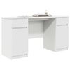 vidaXL Desk with Drawer White 140 x 49 x 76 cm Engineered wood