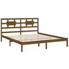 vidaXL Bed Frame without Mattress Honey Brown 200x200 cm Solid Wood
