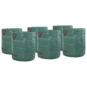 vidaXL Garden Waste Bags 12 pcs Green 45 x 45 x 76 cm Polypropylene