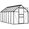 vidaXL Greenhouse with Base Frame Anthracite Aluminium 7.03 m²