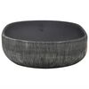 vidaXL Countertop Basin Grey and Black Oval 59x40x14 cm Ceramic