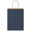 vidaXL Paper Bags 50 pcs with Handles Blue 21x11x28 cm