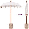 vidaXL Balinese Parasol with Base 260 180-190 cm
