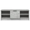vidaXL TV Cabinet Concrete Grey 102x35.5x36.5 cm Engineered Wood