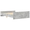vidaXL Bed Frame without Mattress Concrete Grey 140x200 cm