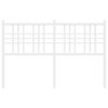 vidaXL Metal Replace Headboard White 120cm