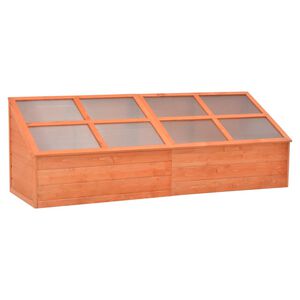 vidaXL Greenhouse Wood 180x57x62 cm