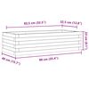 vidaXL Garden Planter 90x40x23 cm Impregnated Wood Pine