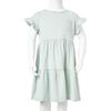 Kids' Dress with Ruffle Sleeves Mint 92