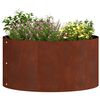 vidaXL Planter Ring 5 pcs Brown 40 x 40 x 20 cm Weathering Steel
