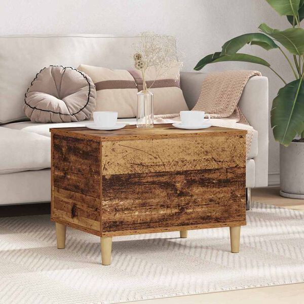 vidaXL Bedside Cabinet Old Wood 60 x 44.5 x 45 cm Engineered Wood
