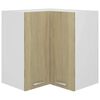 vidaXL Hanging Corner Cabinet "Lyon" Sonoma Oak 57x57x60 cm