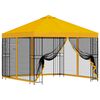 vidaXL Garden Gazebo with Sidewalls 3 x 3 m Yellow Polyester and Steel