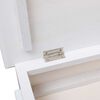 vidaXL Shoe Cabinet White 50x28x58 cm Paulownia Wood