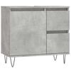 vidaXL Bathroom Cabinet Concrete Grey 65x33x60 cm Engineered Wood