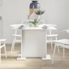 vidaXL Dining Table White 110x60x75 cm Engineered Wood