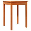 vidaXL Dining Table Wax Brown 55x55x75 cm Solid Wood Pine