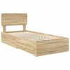 vidaXL Bed Frame with Drawer Sonoma Oak 100 x 200 cm Engineered Wood