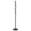 vidaXL Coat Stand Black 176 cm Powder-coated Iron