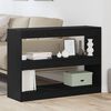 vidaXL Bookcase Black Oak 100 x 30 x 72 cm Engineered Wood